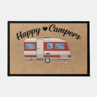 Tapete Presente da família de camper HAppy, caminhonete d