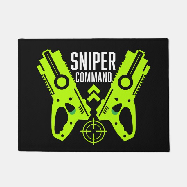 Tapete Presente de Batalha de Arma de Brinquedos para Cri (Frente)