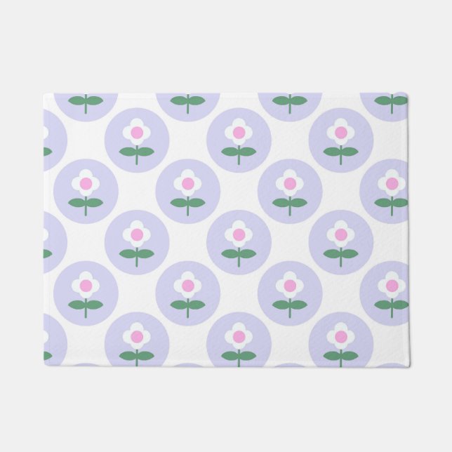 Tapete Presente de diversão de Daisy Flower Purple (Frente)