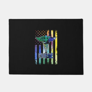 Tapete Presente de Enfermeira Enfermeira Bandeira Ameri