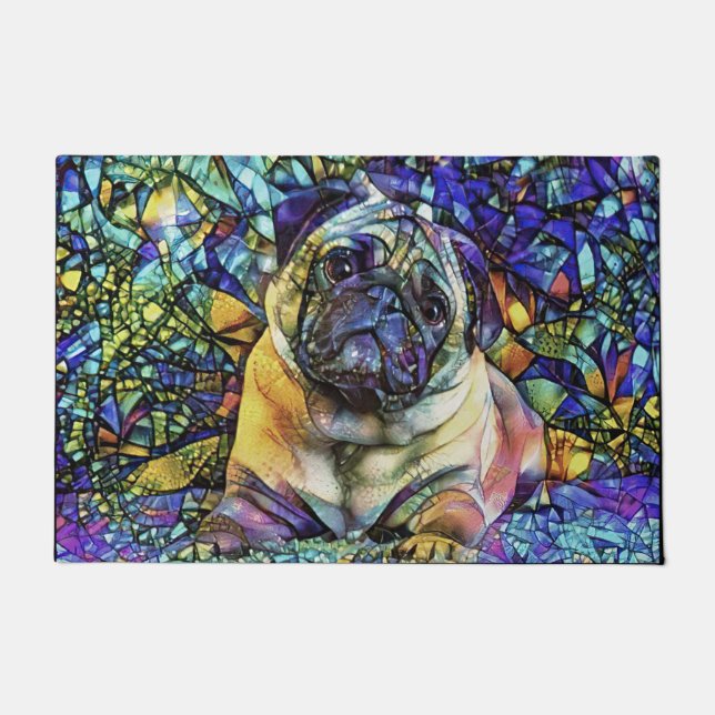 Tapete Presente De Pu-Lover, Porta-Pug, Presente Engraçad (Frente)