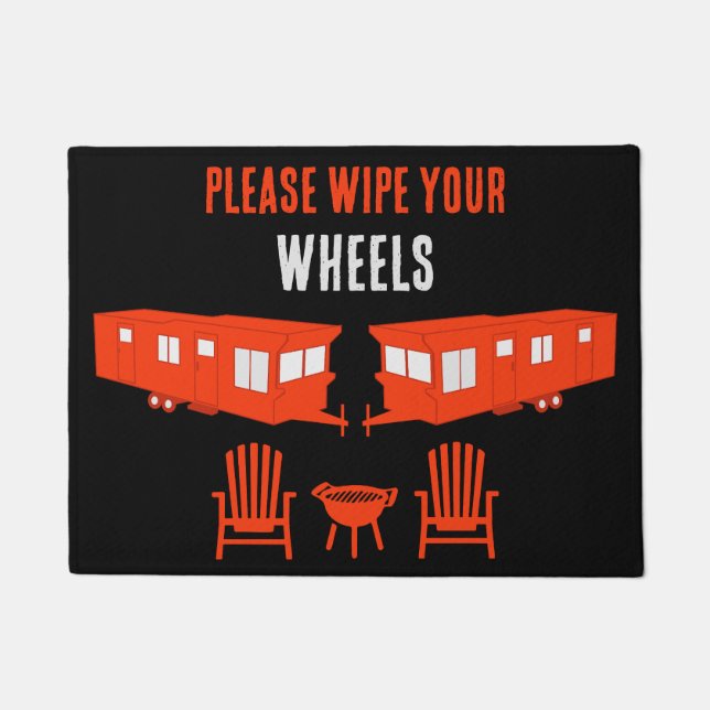 Tapete Presente inicial estático de caravana (Frente)