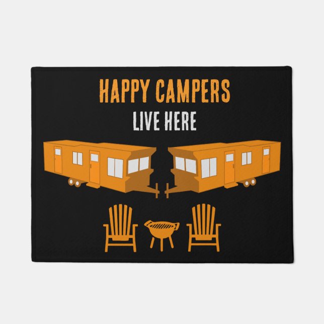 Tapete Presente inicial estático de caravana (Frente)