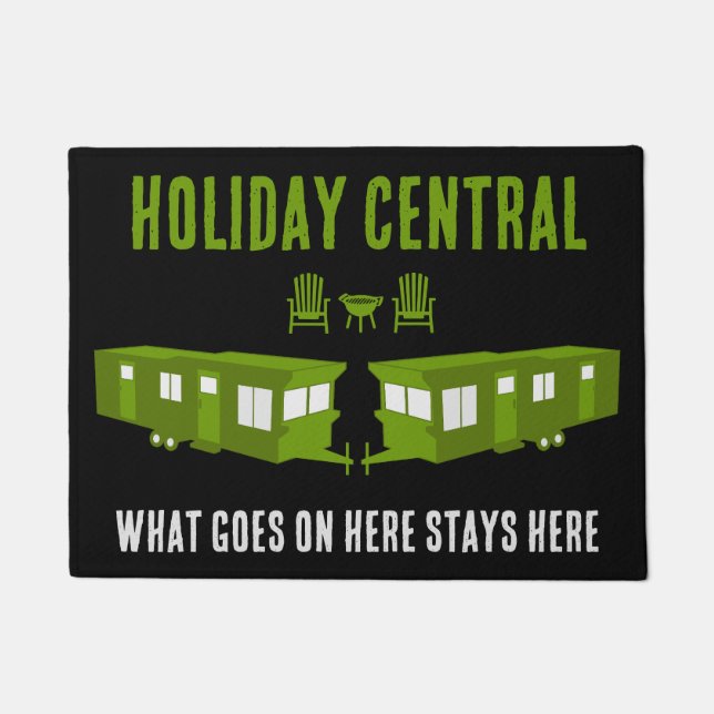 Tapete Presente inicial estático de caravana (Frente)