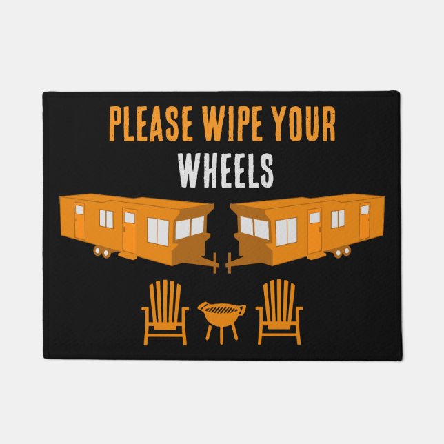 Tapete Presente inicial estático de caravana (Frente)