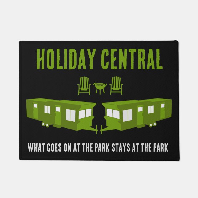 Tapete Presente inicial estático de caravana (Frente)