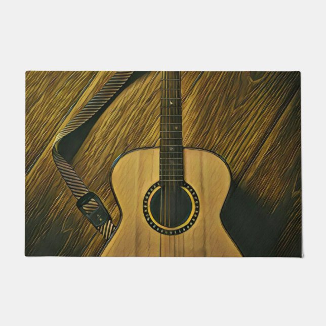 Tapete Presentes para um guitarrista músico (Frente)