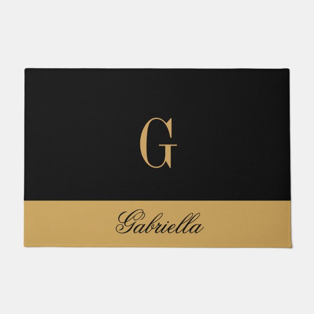 Tapete Preto Dourado (Frente)