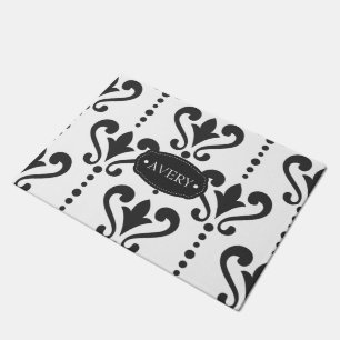 Tapete Preto e branco personalizados do luxo