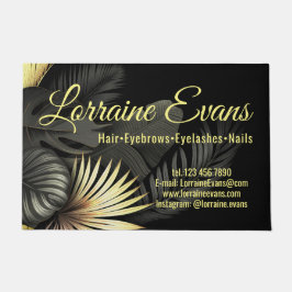 Tapete Preto e Dourado.