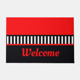 Tapete Preto vermelho escuro e branco