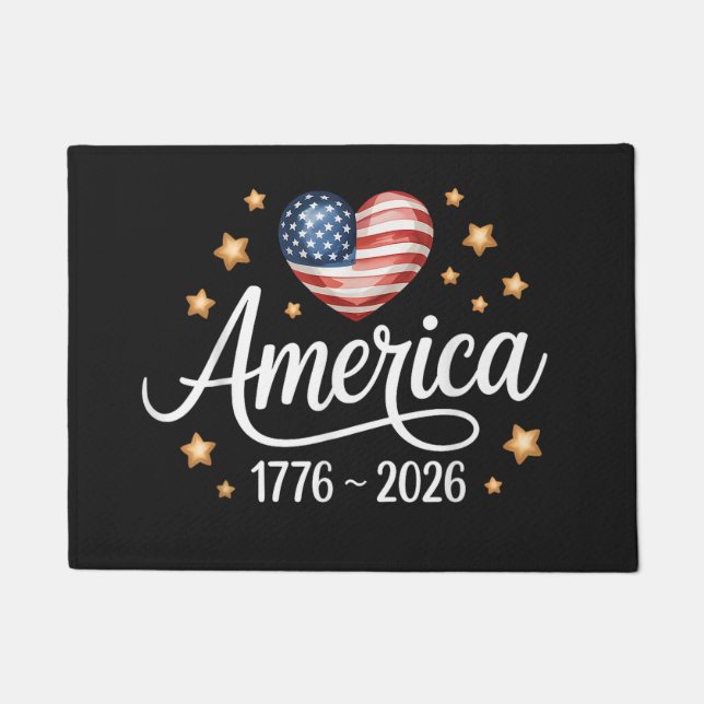 Tapete Pretty Flag Heart 1776-2026 July 4th 250th (Frente)