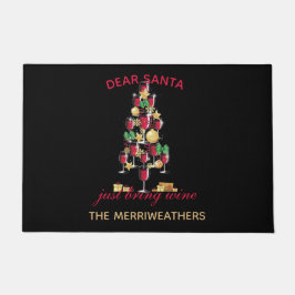 Tapete Prezados Papais noeis Vinhos Ilustração da Árvore