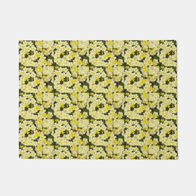 Tapete Primavera Primroses Door Mat (Frente)
