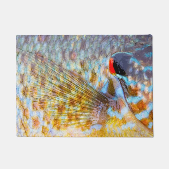 Tapete Primeiro Plano De Escamas De Peixe (Frente)