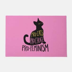 Tapete Pró-gatos Pro-Choice pró-feminismo
