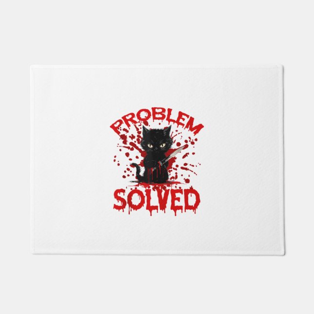 Tapete Problema Gato Negro Resolvido (Frente)