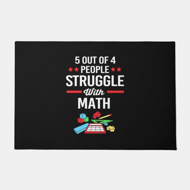 Tapete Professor De Matemática 5 Em 4 Pessoas (Frente)