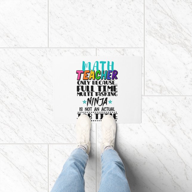 Tapete Professor de Matemática Somente Porque Multitarefa (Interior)