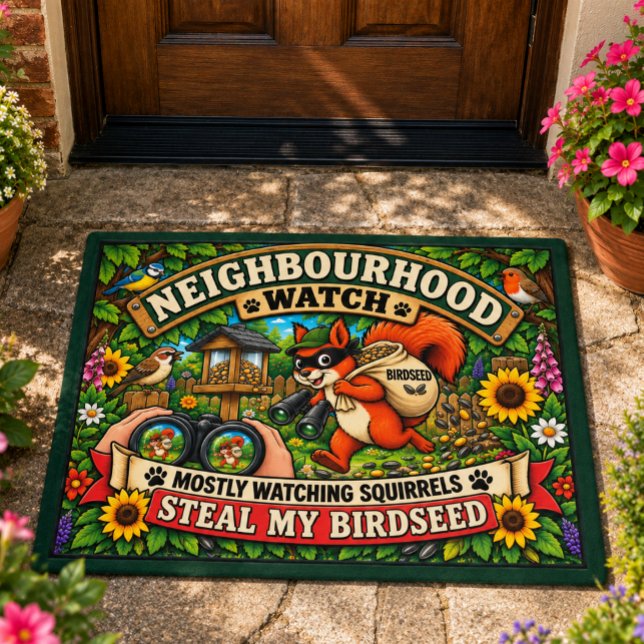 Tapete Programa de Vigilância do Bairro Esquilo Engraçado (Criador carregado)