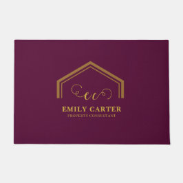 Tapete promocional com logotipo de corretor modern