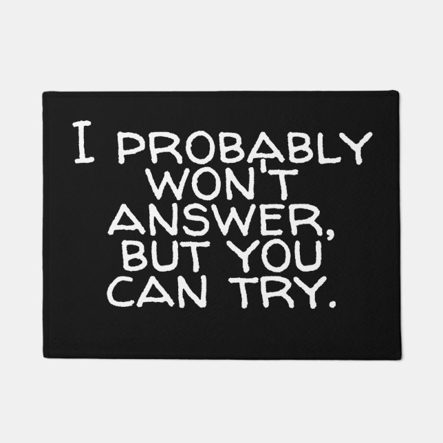 Tapete Provavelmente não responderá às citações (Frente)