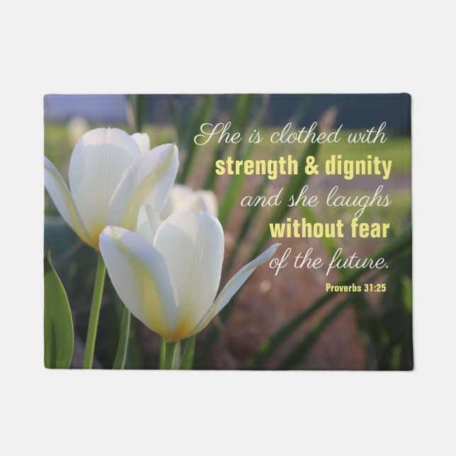 Tapete Provérbios 31:25 (Frente)
