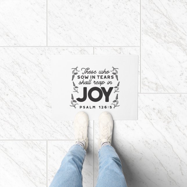 Tapete Psalm 126:5 Scripture Typography – Reap in Joy (Interior)