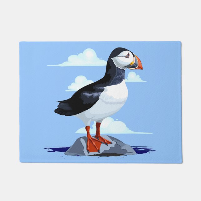 Tapete Puffin Cute Atlantic Seabird (Frente)
