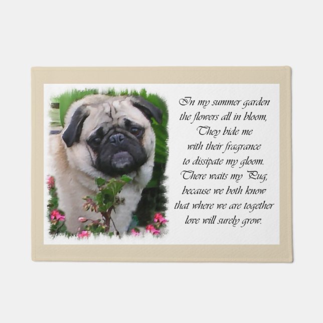 Tapete Pug Lovers Art (Frente)