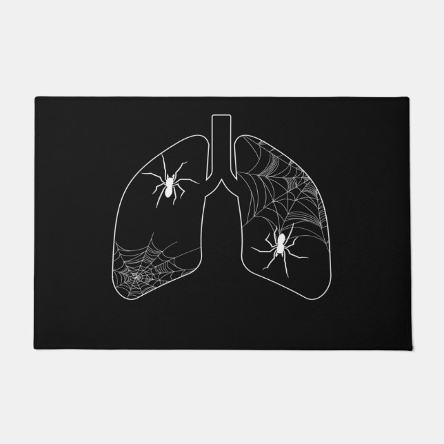 Tapete Pulmões Negros de Aranha | Aranha Halloween (Frente)
