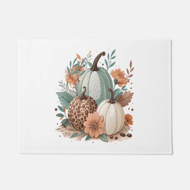 Tapete Pumpkin Boho Floral (Frente)