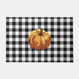 Tapete Pumpkin Buffalo Check Patterno outono