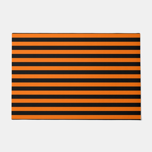 Tapete Pumpkin Laranja e Vermelho Horizontal Preto (Frente)