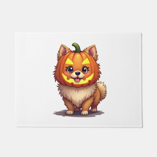 Tapete Pumpkin Máscara Pomerânia (Frente)