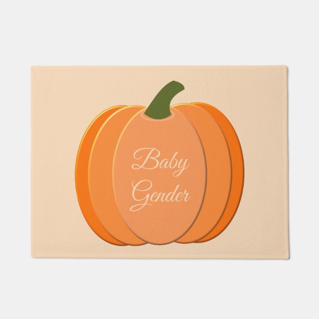 Tapete Pumpkin Neutro De Gênero Laranja Correto (Frente)