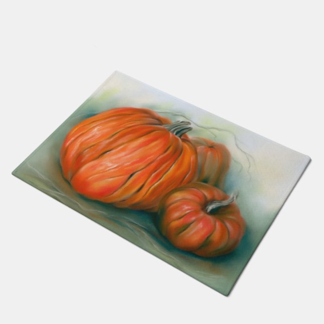 Tapete Pumpkin Patch Autumn Trio Pastel Art (Inclinado)