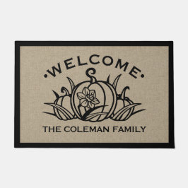 Tapete Pumpkin & Petals Bem-vindos