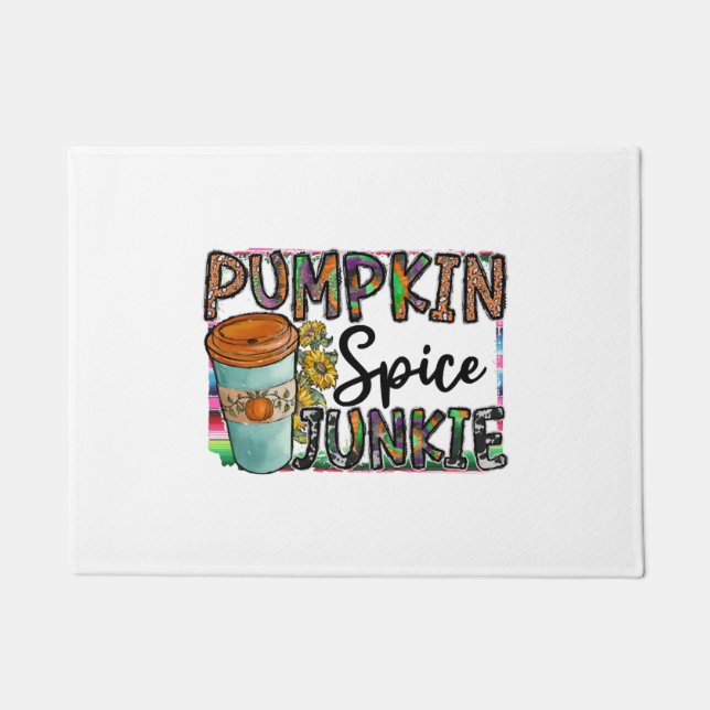 Tapete Pumpkin Spice Junkie (Frente)
