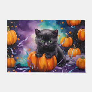 Tapete Pumpkins e Fita de Gatinhos Pretos