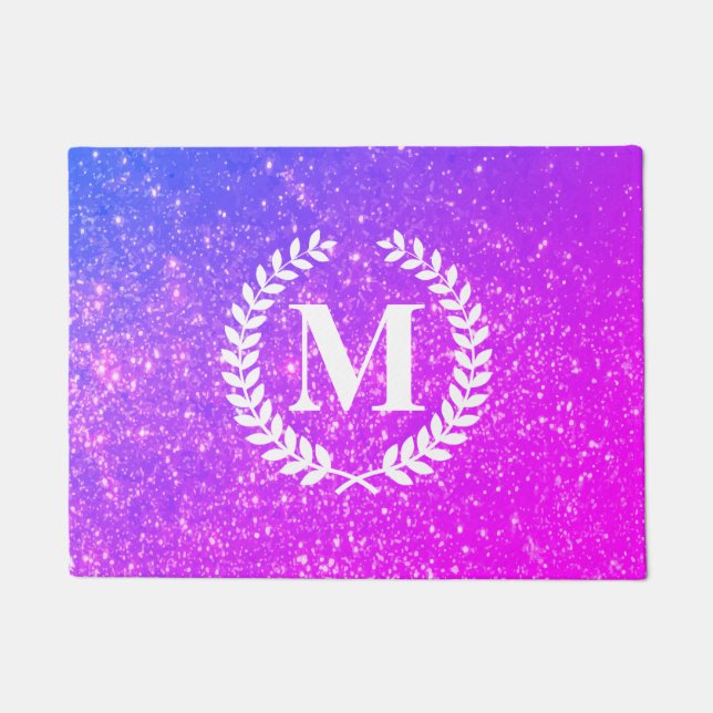 Tapete Purple Glitter With Monogram (Frente)
