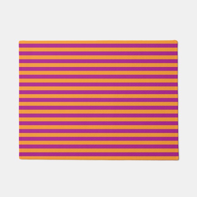 Tapete Purple Orange Stripes Seamless Pattern (Frente)