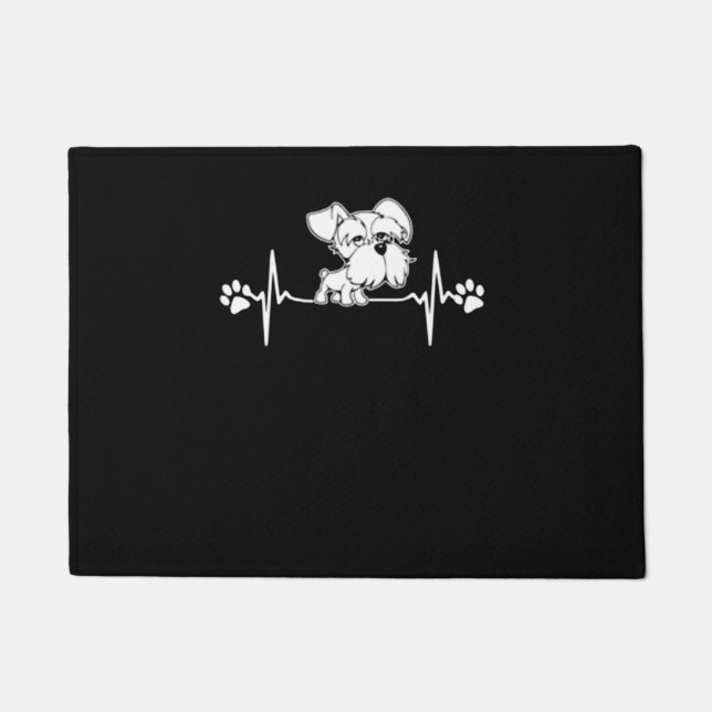 Tapete Pw Imprimir presente de pulsação schnauzer (Frente)