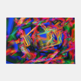 Tapete Quadrados coloridos com pinceladas erradas