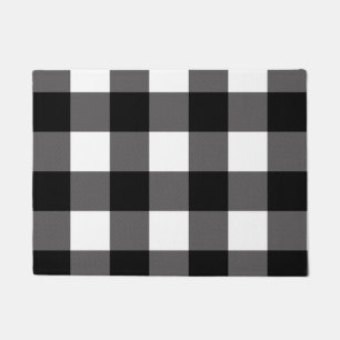Tapete Quadrados Xadrez Preto e Branco Xadrez de Búfalo
