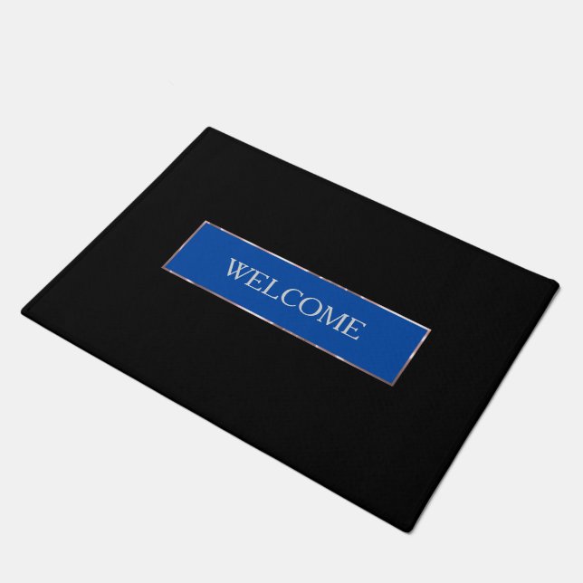Tapete Quadro azul simples (Inclinado)
