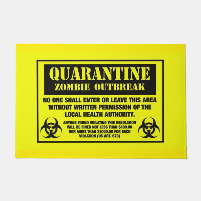 Tapete Quarantine Zombie Outbreak (Frente)