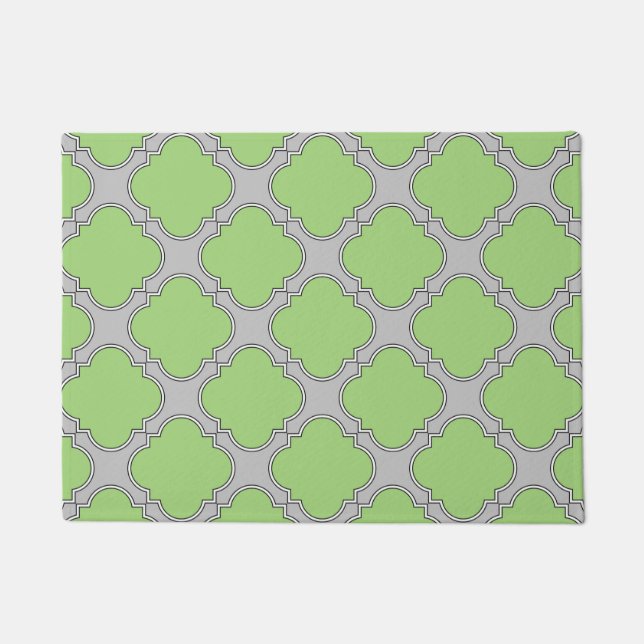 Tapete Quatrefoil Verde (Frente)