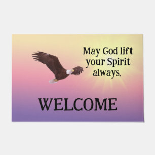 Tapete Que Deus Eagle Door Mat