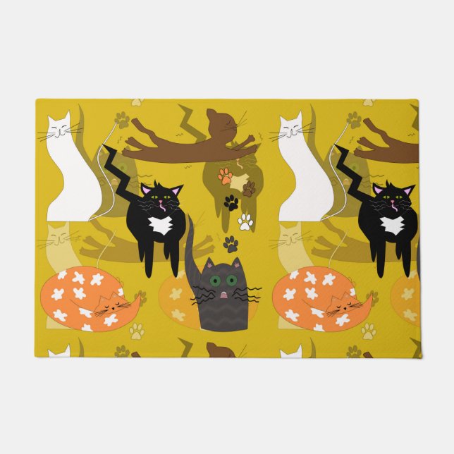 Tapete Que gatos tão diferentes. (Frente)